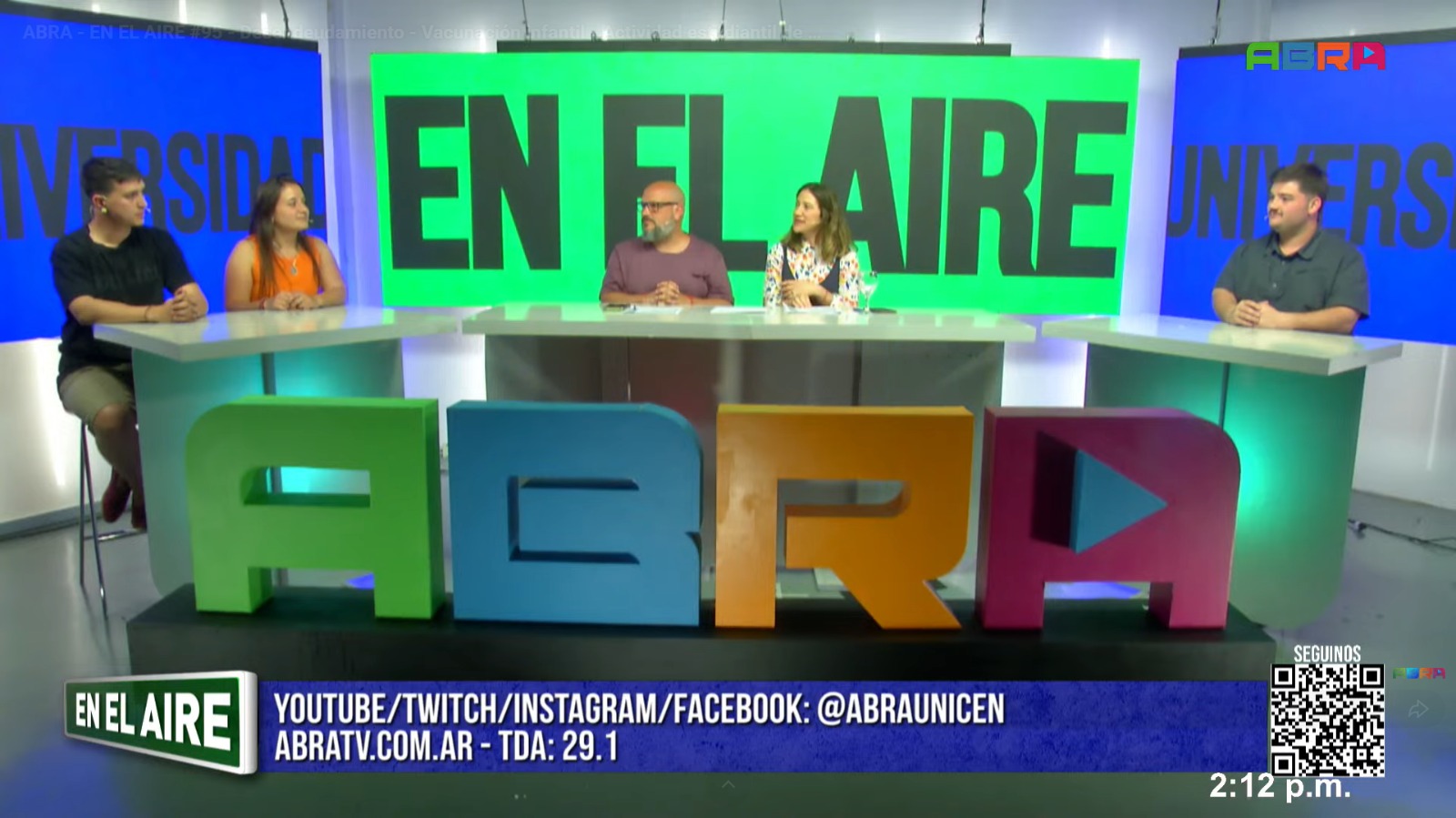 Nota realizada en el programa ABRA EN EL AIRE del canal www.abratv.com.ar Image