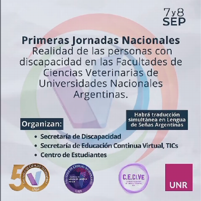 1eras Jornadas Nacionales de Discapacidad en las FCV