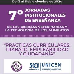 CIRCULAR II  - 7mas JORNADAS INSTITUCIONALES DE ENSEÑANZA DE LAS CIENCIAS VETERINARIAS Y LA TECNOLOGÍA DE LOS ALIMENTOS