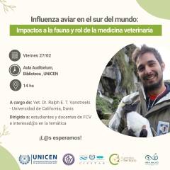 Disertación sobre Influenza Aviar en el sur del mundo: Impactos en la fauna y el rol de la Medicina Veterinaria